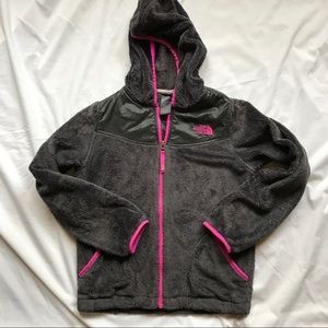 Youth girls size medium North Face hooded jacket